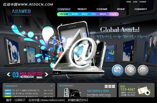 韩国数码产品推广促销网站网页模版PSD素材免费下载